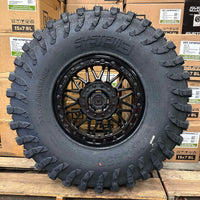 Valor Offroad V08 Beadlock Wheels on System 3 XC450 Tires – UTV Mounted Kit