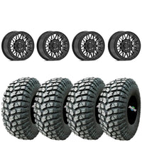 Valor V08 Beadlocks Dark Tint mounted on MRT Rocky RX tires