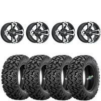 Sedona Riot Blk/Machined 4/156 4+3 wheels mounted on Sedona Rip Saw RT