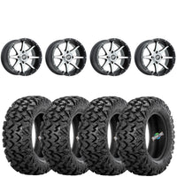 Sedona Storm BLK/Machined 4/137 4+3 wheels mounted on Sedona Rip Saw RT