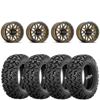 Raceline A94BZ Krank Bronze 4/137 wheels mounted on Sedona Rip Saw RT