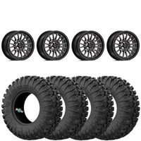 Valor Offroad V14 Dark Tint 4/137 5+2 mounted on EFX MotoClaws