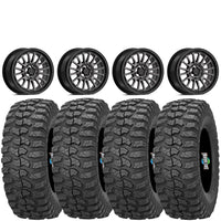 Valor V14 Dark Tint 4/137 5+2 mounted on Sedona Rock a Billy Tires