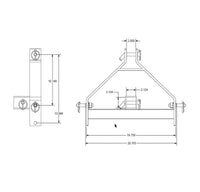 IMPACT IMPLEMENTS™ Three-Point Adapter to 2" Receiver Hitch