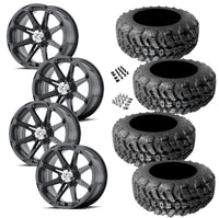 MSA M12 Diesel Gloss Black 4/137 4+3 mounted on Interco Sniper tires