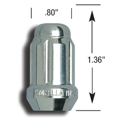 SD LOCK ACORN 1/2 CHR CLAM