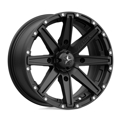 MSA Offroad Wheels MA33 15X7 4X156 S-BLK 10MM - Sleek Black Wheel