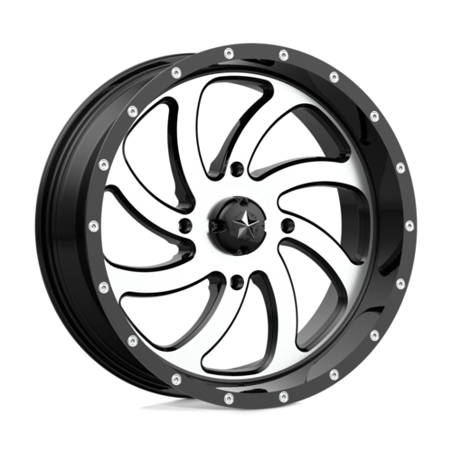 MSA Offroad Wheels MA36 20x7 4x156 Machined Gloss Black Wheel