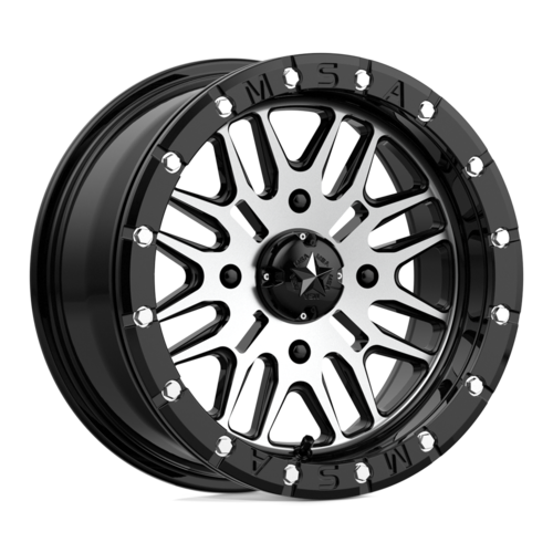 MSA Offroad Wheels MA37 15X7 4X156 Gloss Black Machined 10MM