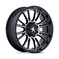 MSA Offroad Wheels MA051 24X7 4X137/156 G-BLK MCH 0MM - Stylish Black Machined Finish