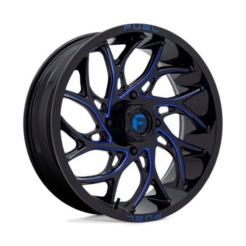 Fuel UTV D778 18X7 4X156 G-BLK-MILL-BLU 13MM Wheel