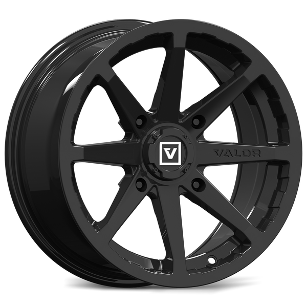 Valor V01 Gloss Black UTV Wheels 