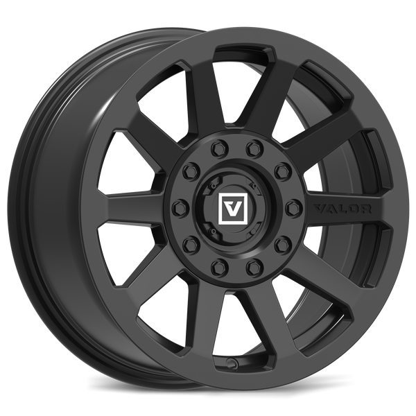 Valor V02 Satin Black UTV Wheels 