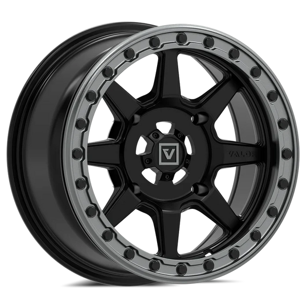 Valor Offroad V13 Satin Black Beadlock 15X7 5/4.5 4+3