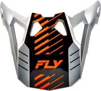 FLY RACING Formula Cp Slice Visor in Grey/Orange/Black - Part Number 73-0062