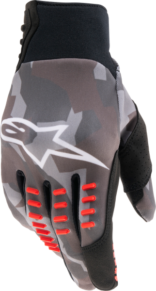 Alpinestars Smx E Gloves Grey Camored Fluo MD - Part Number 3564020-9133-M