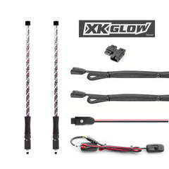 XK GLOW XK-WHIPC-ADV 2 Pc 32" LED Whip with XKchrome Controller