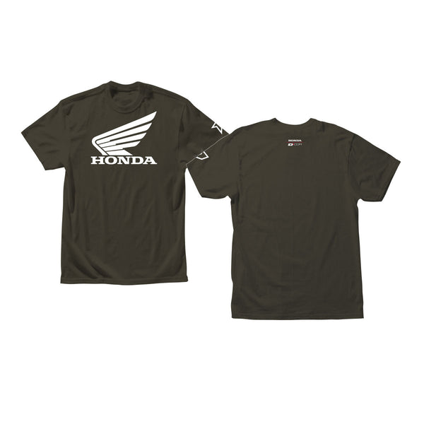 D-COR Honda Wing II T-Shirt Black Medium - 80-116-2