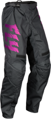 FLY RACING Youth F 16 Pants in Grey/Charcoal/Pink - Part No. 377-23020