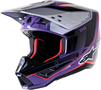 S M5 Sail Helmet Violet/Blk/Slvr Glossy Sm