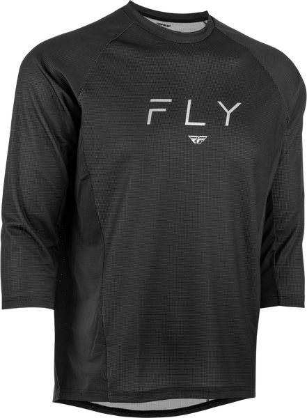 FLY RACING Ripa 3/4 Sleeve Jersey Black/Grey - Part Number 352-8130M