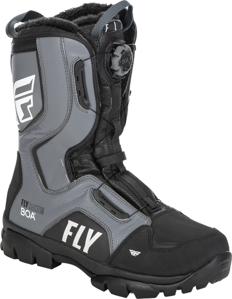 FLY RACING Marker Boa Boot Black/Grey Size 09 - Premium Comfort and Performance