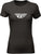 Women's Fly F Wing Tee Black Lg