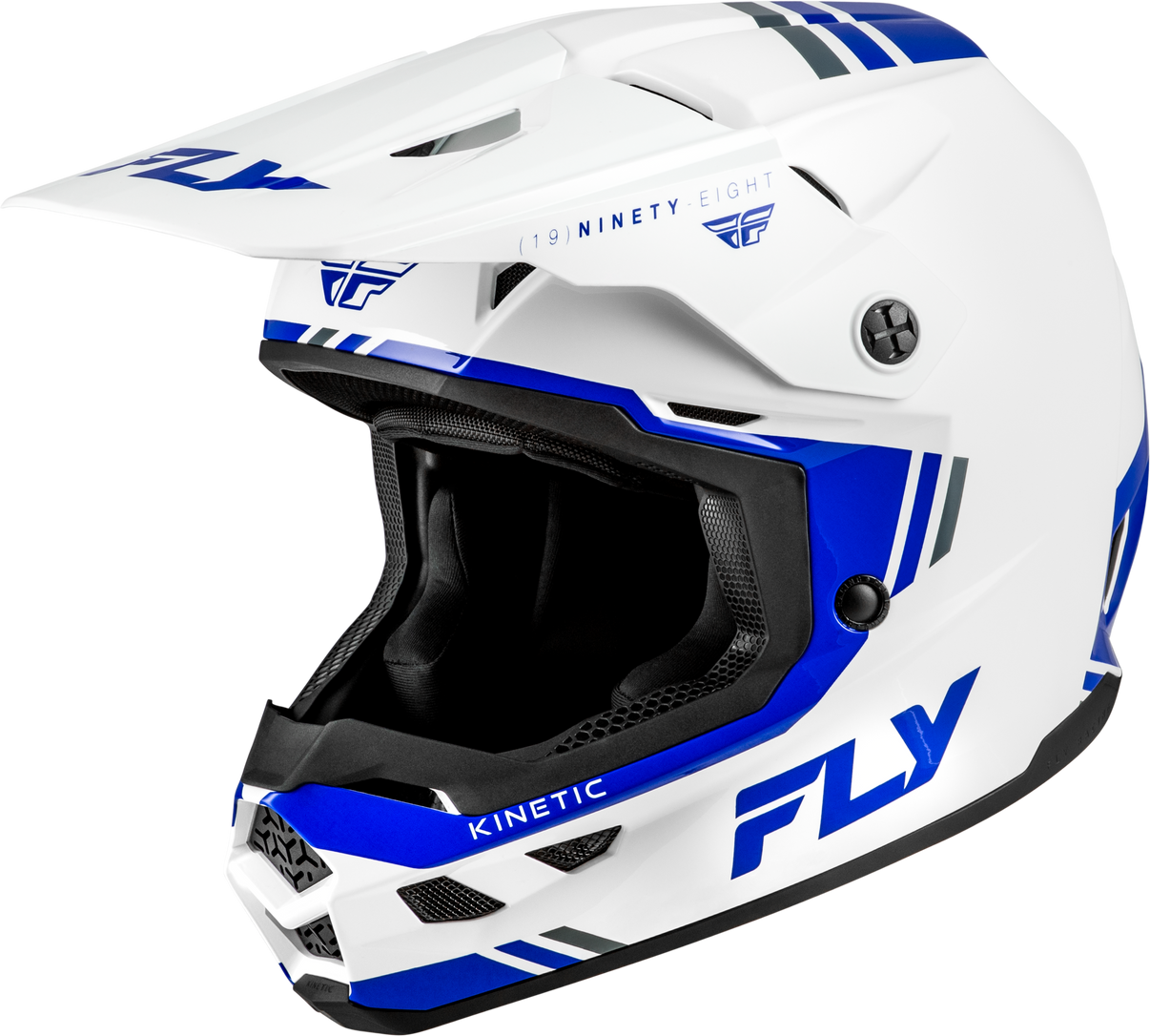 Kinetic Verdict Helmet White/Blue/Grey Sm