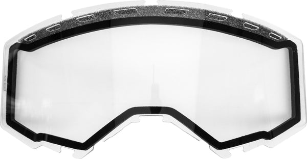 FLY RACING FLD-004 Youth Dual Lens With Vents Clear Goggles