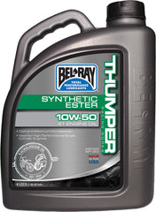 BEL-RAY Thumper Synthetic Ester 4T Engine Oil 10W-50 4L - Part Number 99550-B4LW