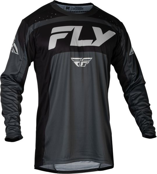 FLY RACING Youth Lite Jersey Charcoal/Black YXL - Performance and Comfort