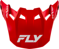 FLY RACING Formula CC Objective Visor Red/White XL/2X - Part No. 73-4357