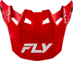 FLY RACING 73-4355 Formula Cc Objective Visor Red/White/Yellow/Small