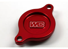 WORKS Oil Filter Cover Red - Part Number 27-135