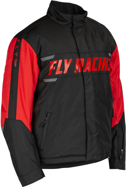 FLY RACING Outpost Jacket Black/Red Lg - Weatherproof Performance