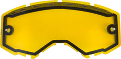 Dual Lens W/Vents And Post Yellow