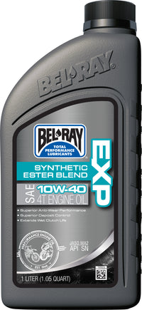 Bel-Ray 99120-B1LW Exp Synthetic Ester Blend 4T Engine Oil 10W-40 - 1L