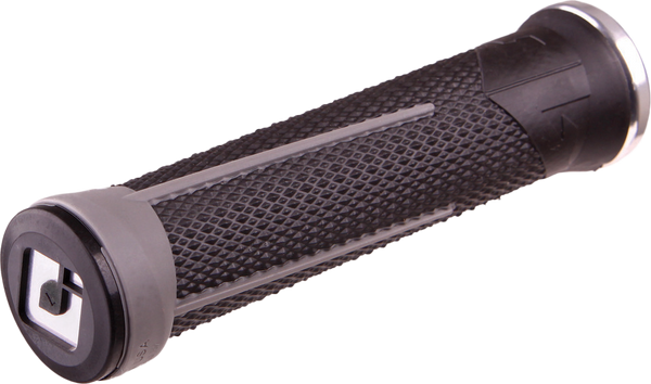 ODI D35A1BH-S Ag 1 MTB/BMX Grips in Black/Graphite with Silver Accents