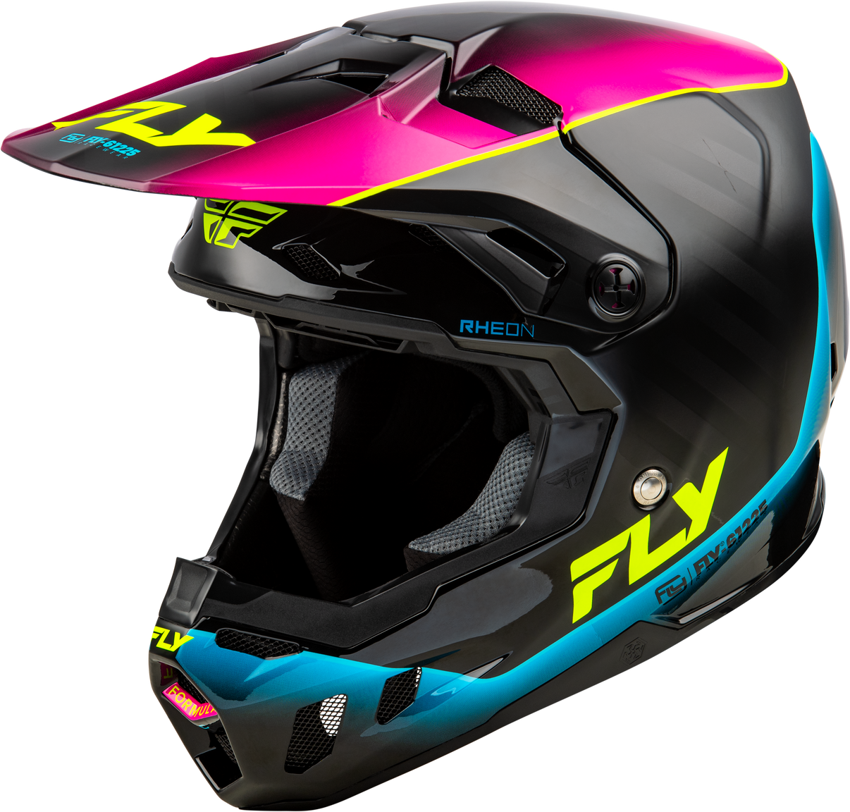 Formula Cc Underglow Helmet Black/Pink/Blue Md