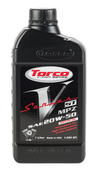 TORCO V Series St Motor Oil 20W-50, Part Number T632050CE - 1 Liter