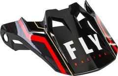 FLY RACING Formula Carbon Axon Helmet Visor Black/Red XL 2X - Part No. 73-4725L