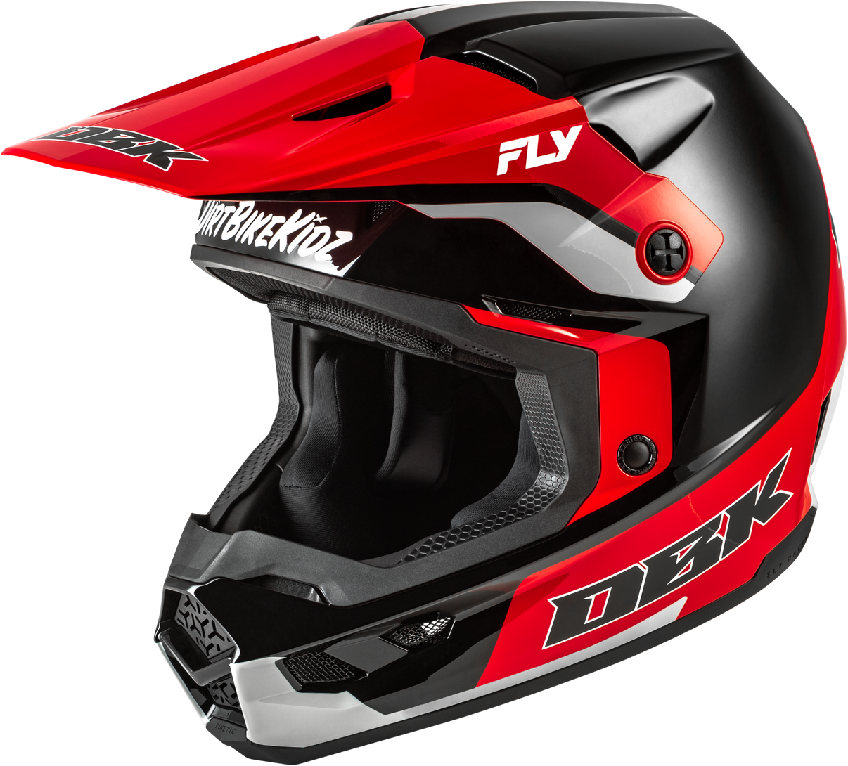 Kinetic Dbk Helmet Black/Red/Grey Sm