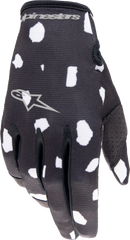 Alpinestars Radar Gloves Black/White XL - Comfortable and Lightweight