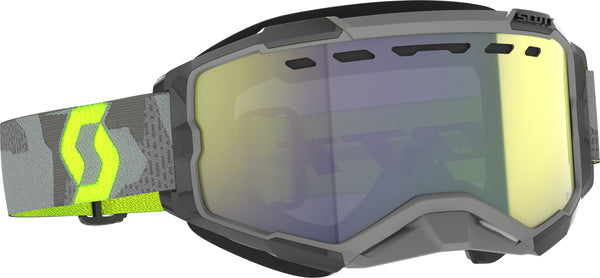 SCOTT Fury Snowcross Goggle 278605-7697335 - Light Grey/Yellow Enhancer Yellow Chrome