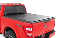 Rough Country | Hard Tri-Fold Flip Up Bed Cover | 5'7" Bed | Ford F-150 2WD/4WD (2015-2020) | 49220550