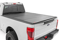 Rough Country | Hard Tri-Fold Flip Up Bed Cover | 6'10" Bed | Ford F-250/F-350 Super Duty (17-26) | 49220651