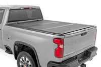 Rough Country | Hard Tri-Fold Flip Up Bed Cover | 6'9" Bed | Chevy/GMC  Silverado/Sierra 2500HD/3500HD (20-26) | 49120651