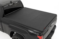 Rough Country | Soft Tri-Fold Bed Cover | With & W/O OE Rails | 6'7" Bed | Toyota Tundra (22-26) | 41419660A