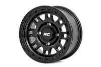 Rough Country | Rough Country 82 Series Wheel | One-Piece | Semi Gloss Black | 14x7 | 4x137 | +10mm | 82140733