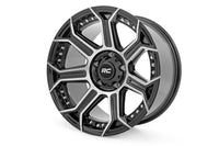 Rough Country | Rough Country 89 Series Wheel | One-Piece | Black Machined Gun Metal | 17x9 | 6x5.5 | -12mm | 89170912